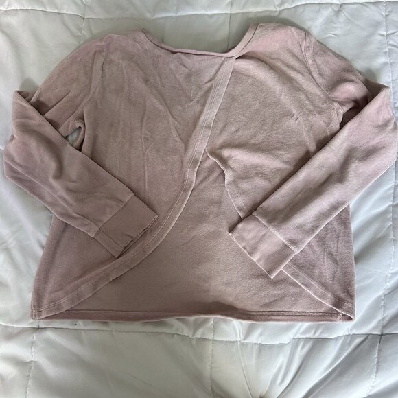 Victoria's Secret VS Velour Long Sleeve Tulip Back Top Bottoms Womens Medium - Picture 5 of 12